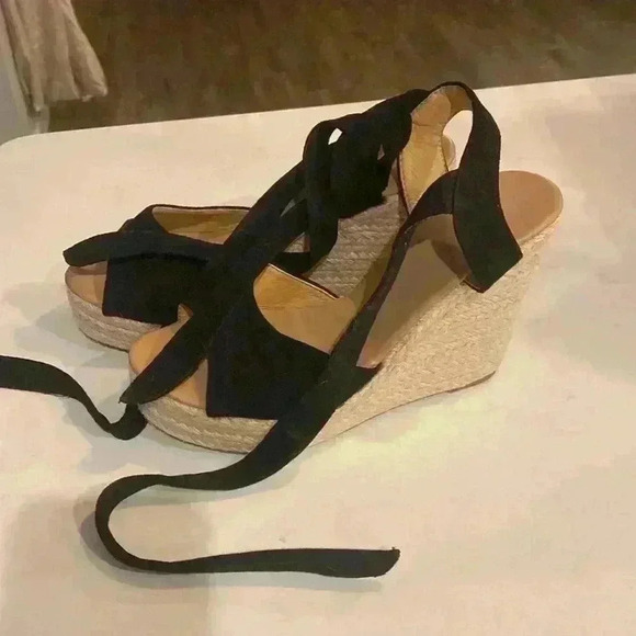 NEW Women’s Platform Espadrille Wedges with Stylish Ankle Strap Tie - SZ 8 - Picture 8 of 8